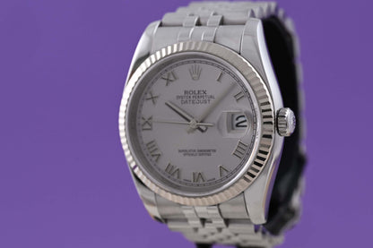 Rolex Oyster Perpetual Datejust 116234 - Silver Dial - Full Set