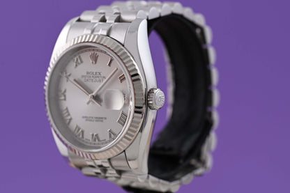 Rolex Oyster Perpetual Datejust 116234 - Silver Dial - Full Set