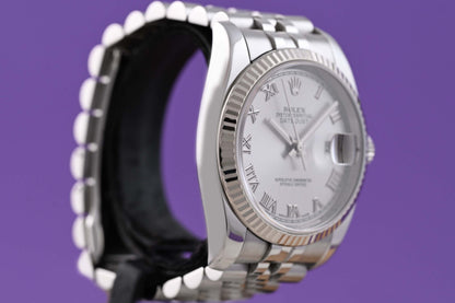 Rolex Oyster Perpetual Datejust 116234 - Silver Dial - Full Set