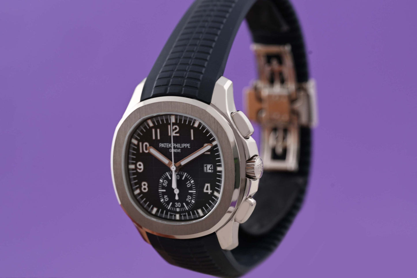 Patek Philippe Aquanaut Chronograph - 5968G-001 - Blue Dial - Full Set - Like NEW