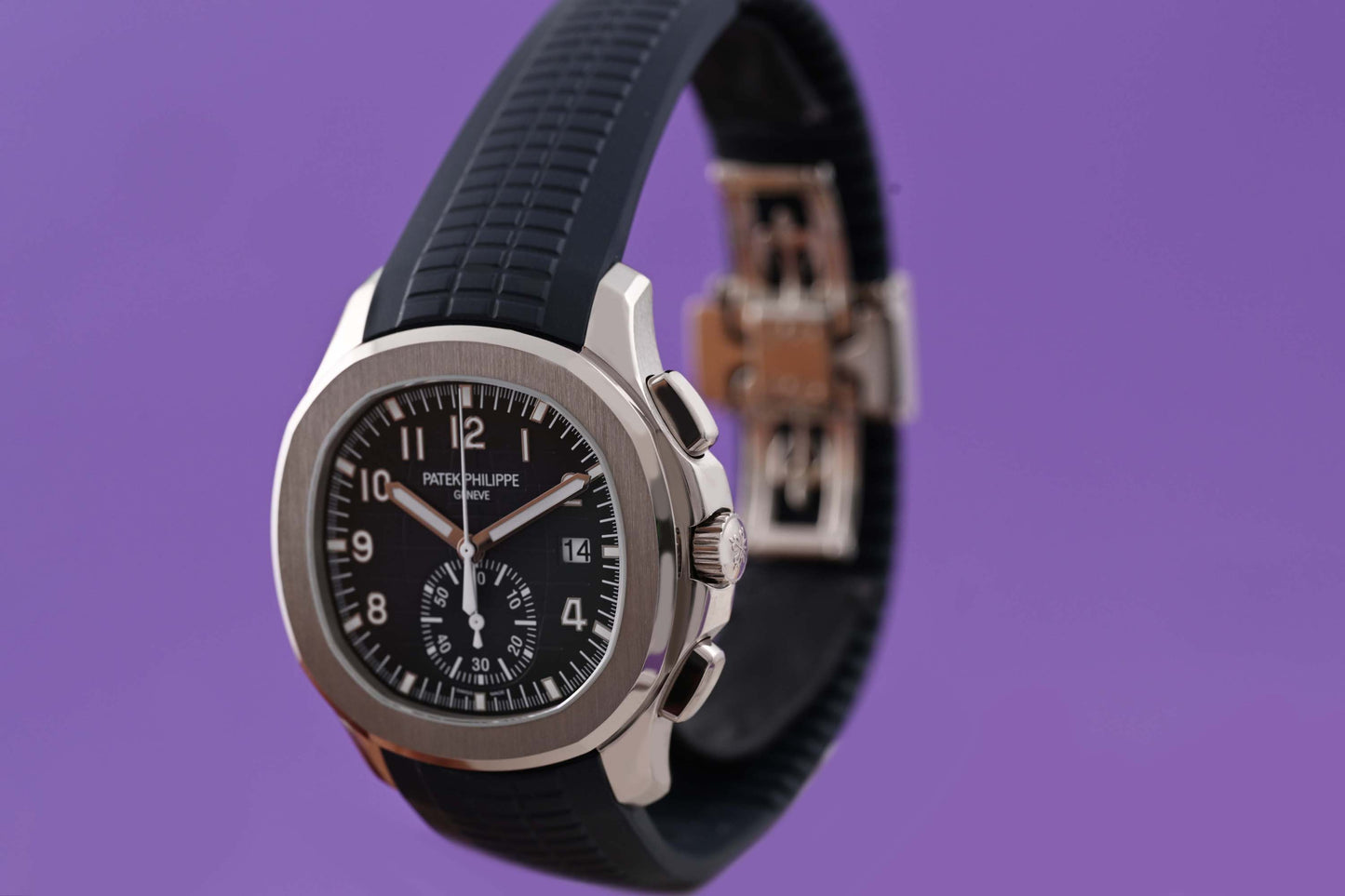 Patek Philippe Aquanaut Chronograph - 5968G-001 - Blue Dial - Full Set - Like NEW