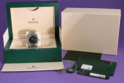 Rolex Datejust 41 - 126334 Black Dia Dial - Full Set - NEW