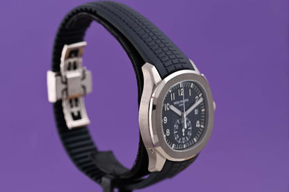 Patek Philippe Aquanaut Chronograph - 5968G-001 - Blue Dial - Full Set - Like NEW