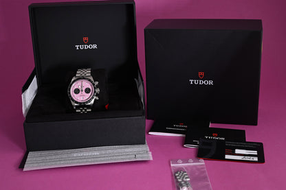 Tudor Black Bay Chronograph 79360N - Pink Dial "Inter Miami" - Full Set - NEW