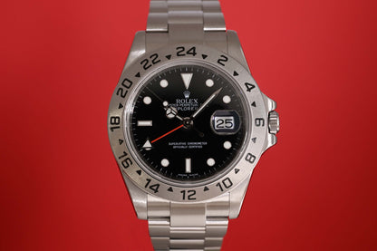 Rolex Explorer II 16570 - Black Dial - Full Set