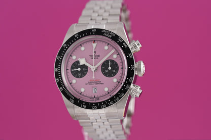 Tudor Black Bay Chronograph 79360N - Pink Dial "Inter Miami" - Full Set - NEW