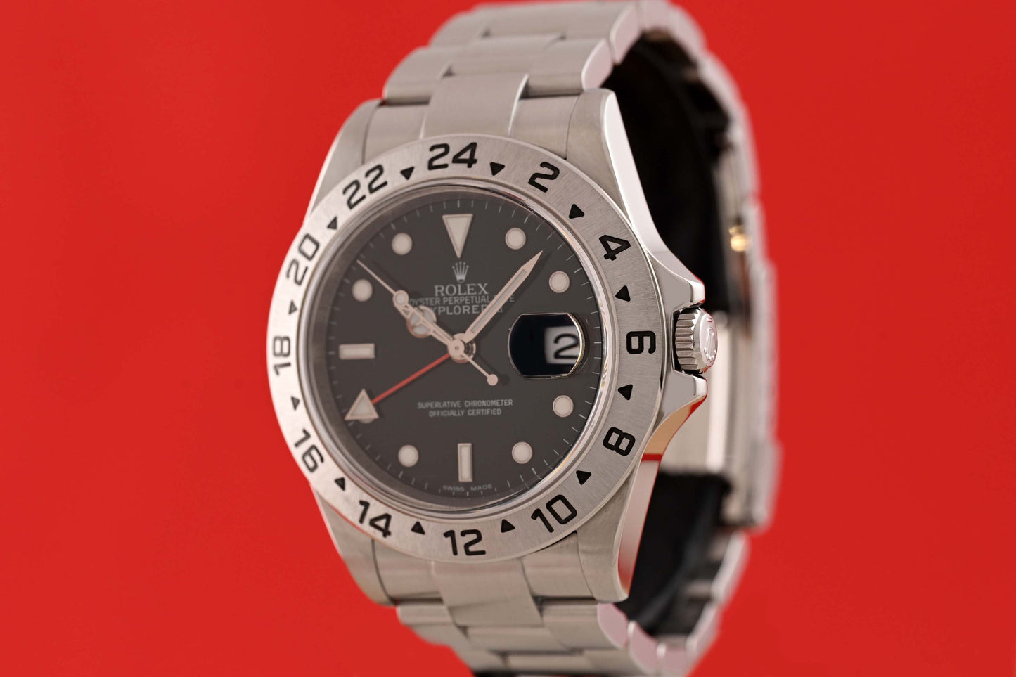 Rolex Explorer II 16570 - Black Dial - Full Set