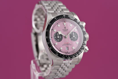 Tudor Black Bay Chronograph 79360N - Pink Dial "Inter Miami" - Full Set - NEW