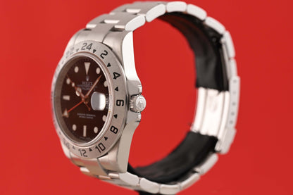 Rolex Explorer II 16570 - Black Dial - Full Set