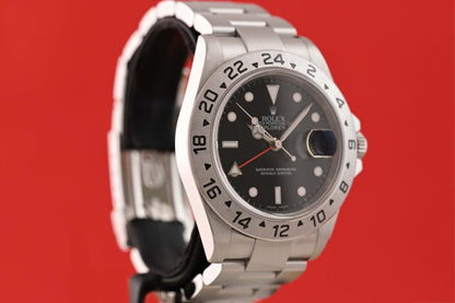 Rolex Explorer II 16570 - Black Dial - Full Set