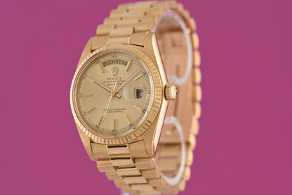 Rolex Day Date 36mm Gelbgold 1803 - Full Set