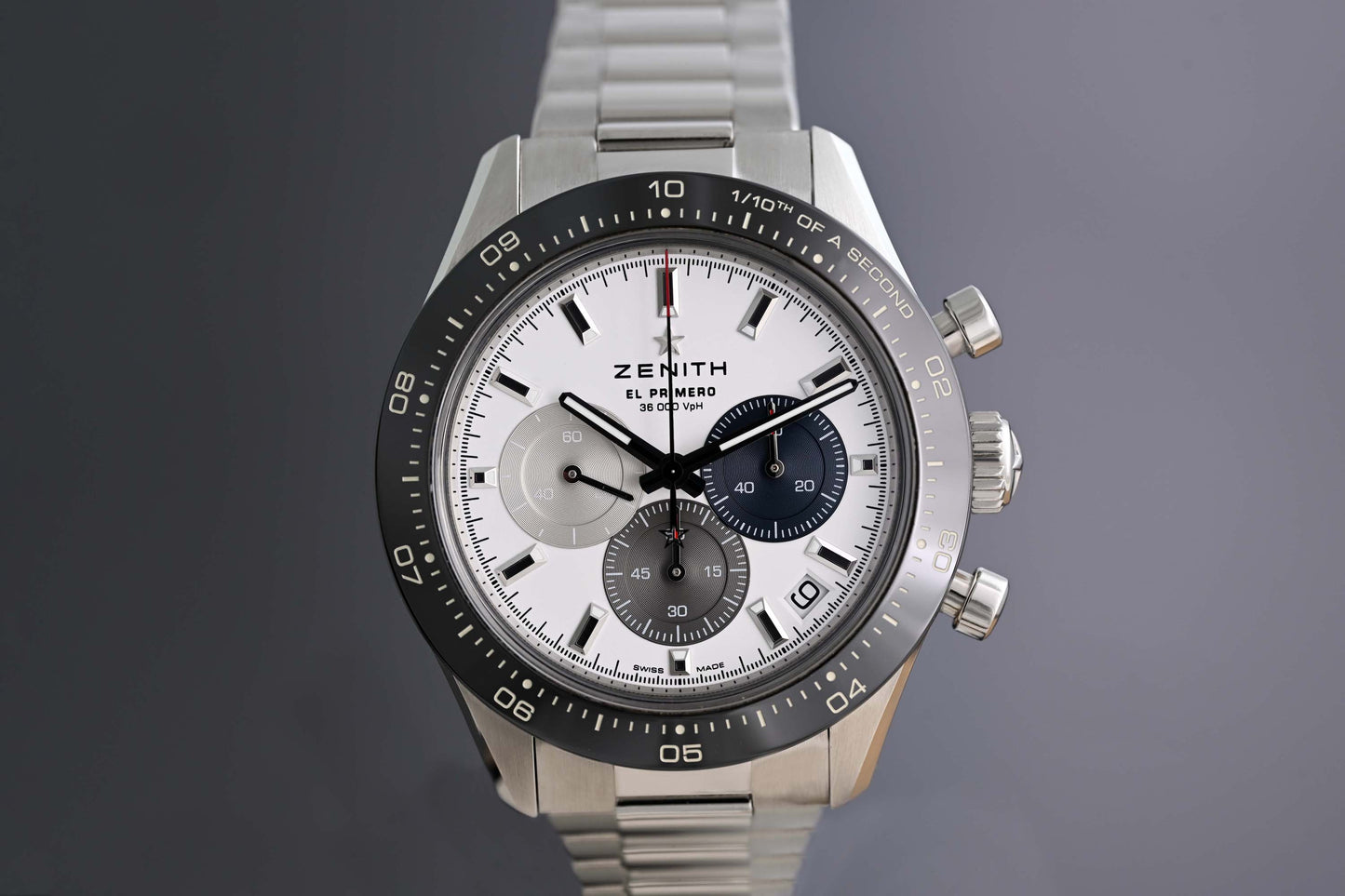 Zenith Chronomaster Sport Steel - Silver Dial - Full Set