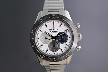 Zenith Chronomaster Sport Steel - Silver Dial - Full Set