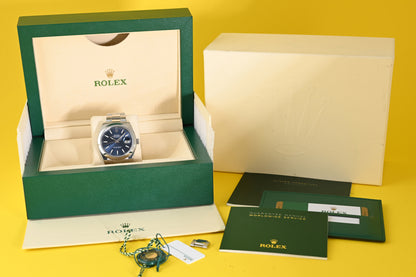 Rolex Datejust 41 - 126300 - Blue Dial - Full Set - LC100