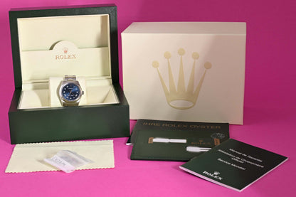 Rolex Oyster Perpetual 31 mm - 177200 - Blue Dial - Full Set