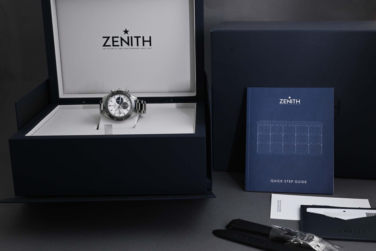 Zenith Chronomaster Sport Steel - Silver Dial - Full Set
