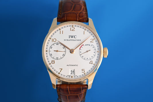IWC Portugieser Automatik 7 Days Power Reserve Rose Gold - Full Set