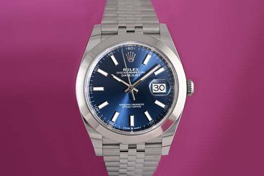 Rolex Datejust 41 - 126300 - Blue Dial - NEW - Full Set