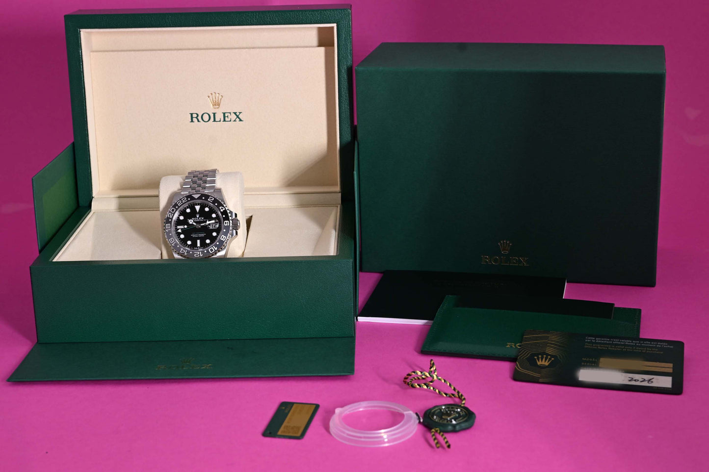 Rolex GMT Master II - 126710GRNR "Bruce Wayne" - Full Set - NEW 2026 - Stickers