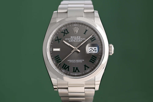 Rolex Oyster Perpetual Datejust 36 126200 - Wimbledon - Full Set