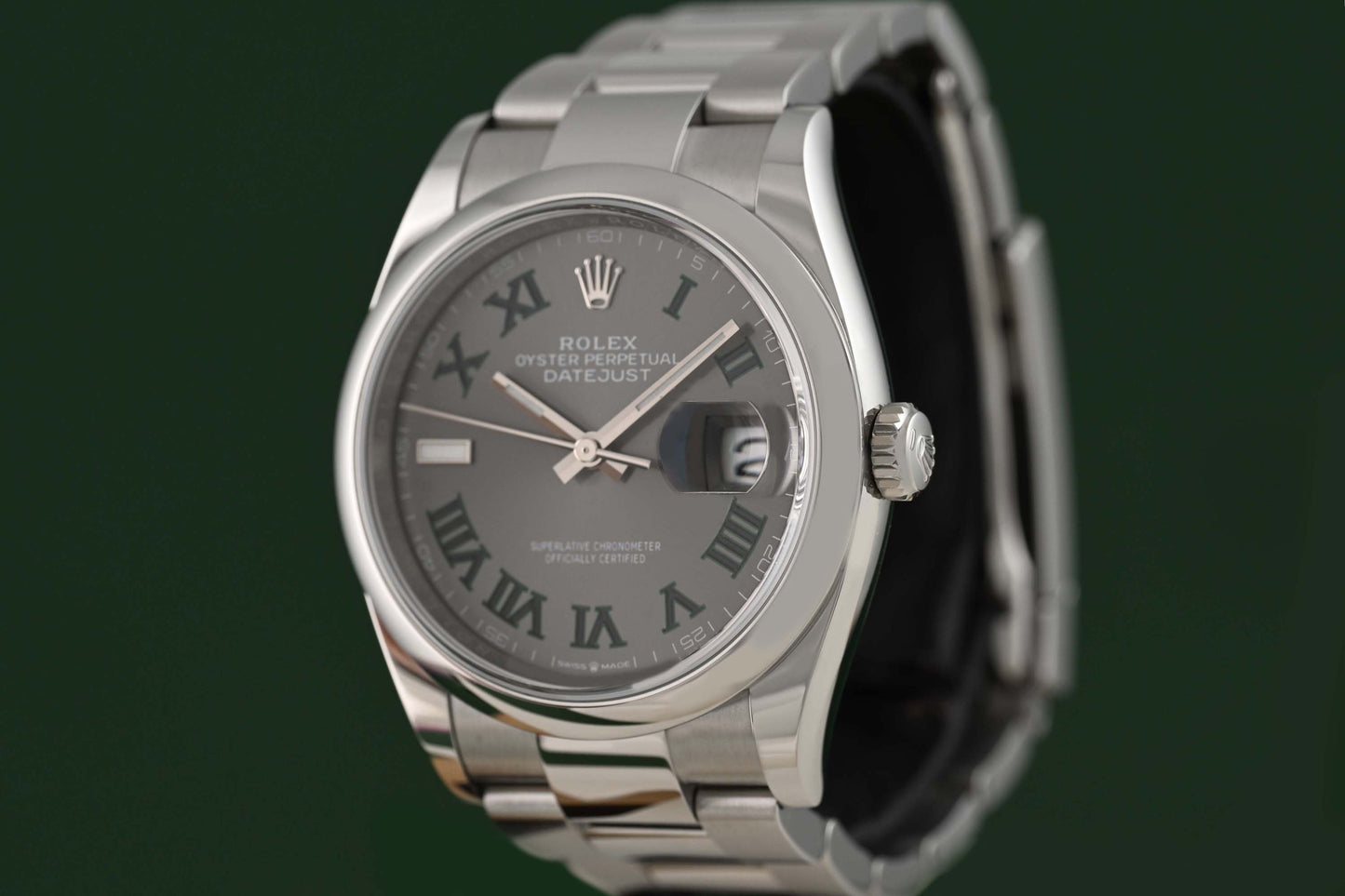 Rolex Oyster Perpetual Datejust 36 126200 - Wimbledon - Full Set