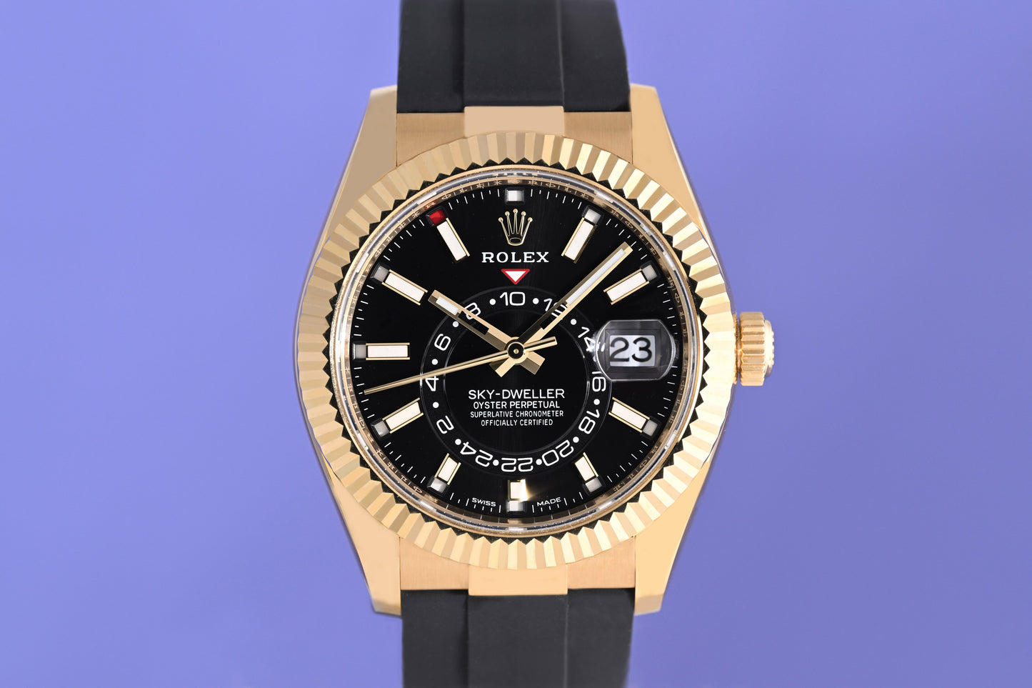 Rolex Sky Dweller Gelbgold 326238 - Black Dial - Full Set