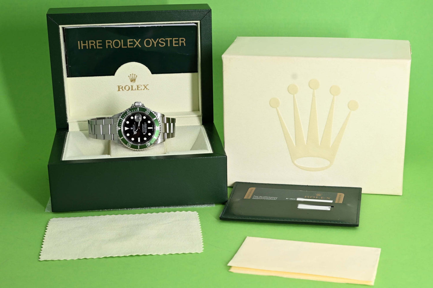 Rolex Submariner 16610LV - Full Set - Kermit