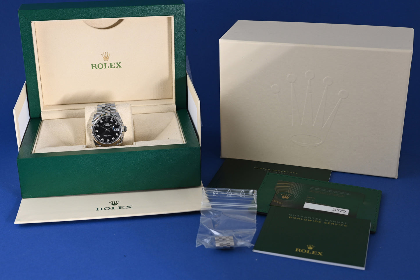 Rolex Oyster Perpetual Datejust 126234 - Black Dia Dial - Full Set