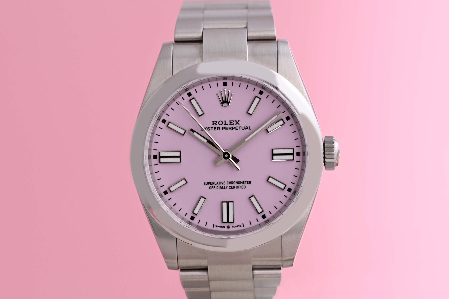 Rolex Oyster Perpetual 41mm 134300 - Pink - Full Set - Like NEW