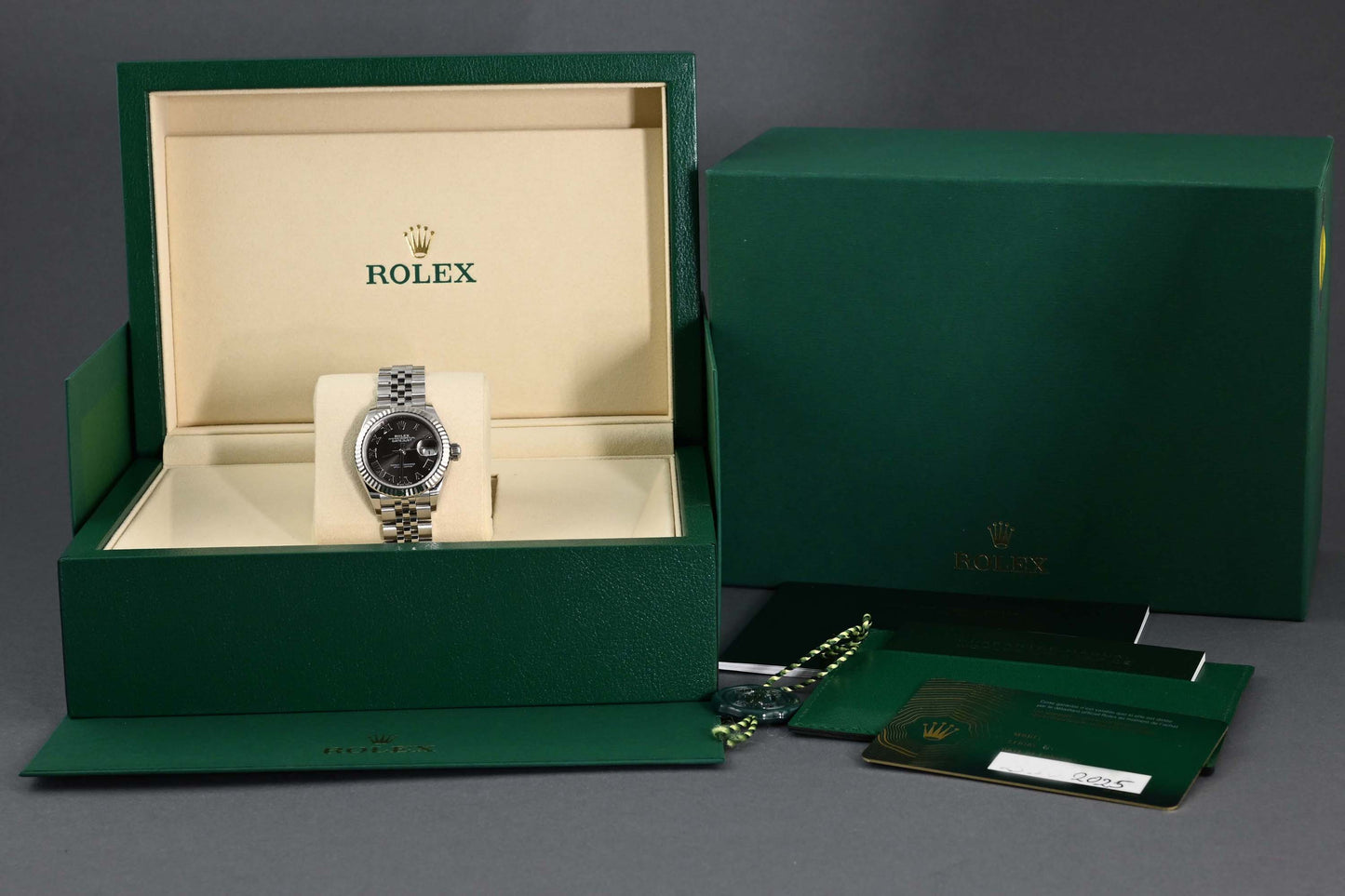 Rolex Lady Datejust 28mm - Full Set - Grey Roman Dial - NEW 2025