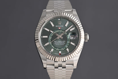 Rolex Sky-Dweller 336934 - Full Set - Green Dial - NEW 2025