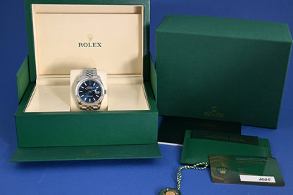 Rolex Datejust 41 - 126334 Blue Dial - Full Set - NEW