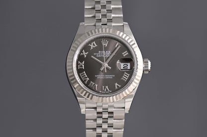 Rolex Lady Datejust 28mm - Full Set - Grey Roman Dial - NEW 2025