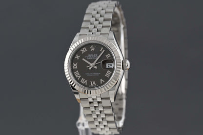 Rolex Lady Datejust 28mm - Full Set - Grey Roman Dial - NEW 2025