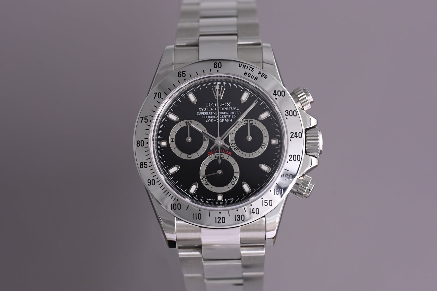 Rolex Daytona 116520 - Black Dial - Full Set - P-Serie - N.O.S