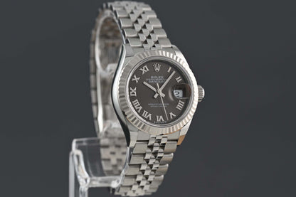 Rolex Lady Datejust 28mm - Full Set - Grey Roman Dial - NEW 2025