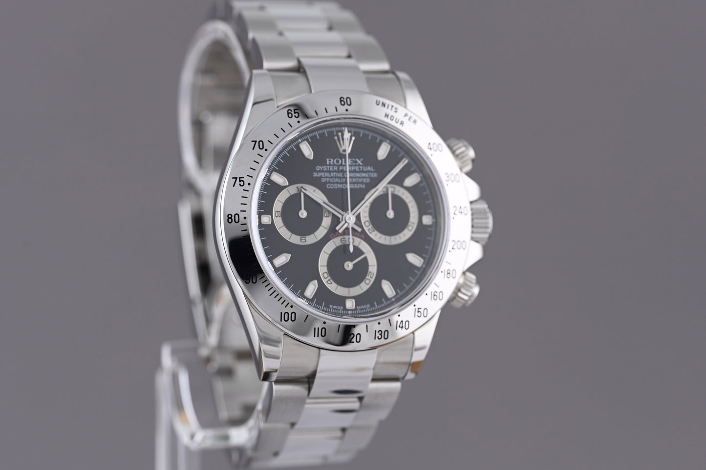 Rolex Daytona 116520 - Black Dial - Full Set - P-Serie - N.O.S