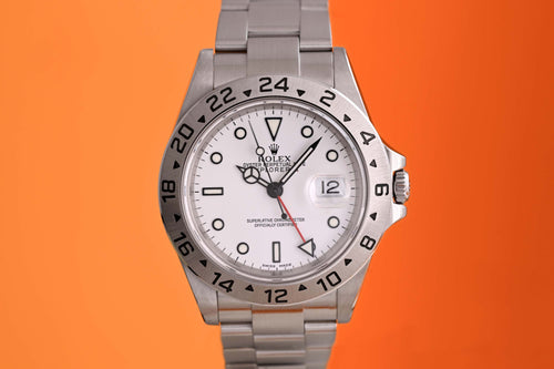 Rolex Explorer II 16570 - Polar Dial - Service Papers