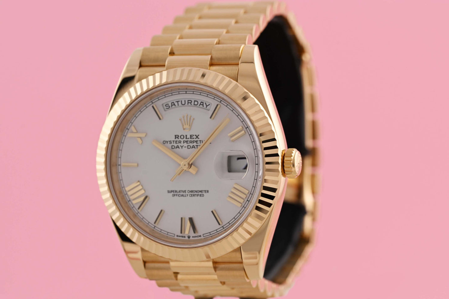 Rolex Day Date 40 Gelbgold 228238 - White Dial - Full Set
