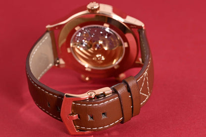 Patek Philippe Calatrava Pilot Travel Time 5524R-001 - Sunburst Brown Dial - Full Set