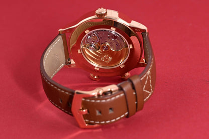 Patek Philippe Calatrava Pilot Travel Time 5524R-001 - Sunburst Brown Dial - Full Set