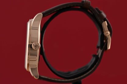 Patek Philippe Calatrava Pilot Travel Time 5524R-001 - Sunburst Brown Dial - Full Set