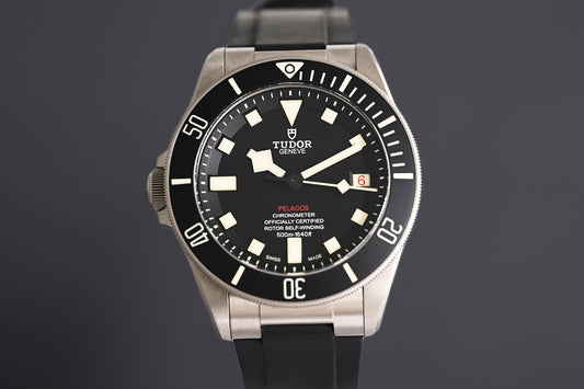 Tudor Pelagos - 25610TNL - Titanium Lefthand - Black Dial - Full Set