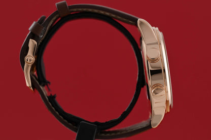 Patek Philippe Calatrava Pilot Travel Time 5524R-001 - Sunburst Brown Dial - Full Set