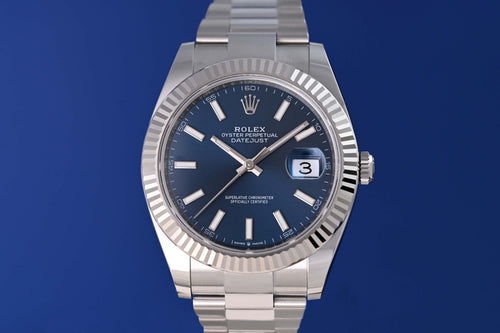 Rolex Datejust 41 - 126334 Blue Dial - Full Set - NEW