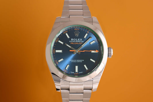 Rolex Milgauss 116400GV Blue Dial - Full Set - New Card 2020