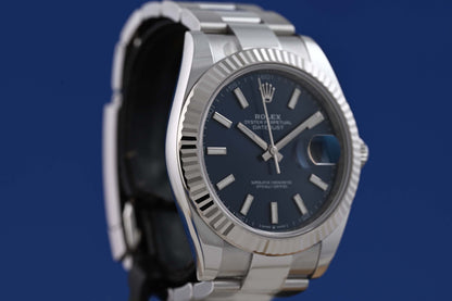 Rolex Datejust 41 - 126334 Blue Dial - Full Set - NEW