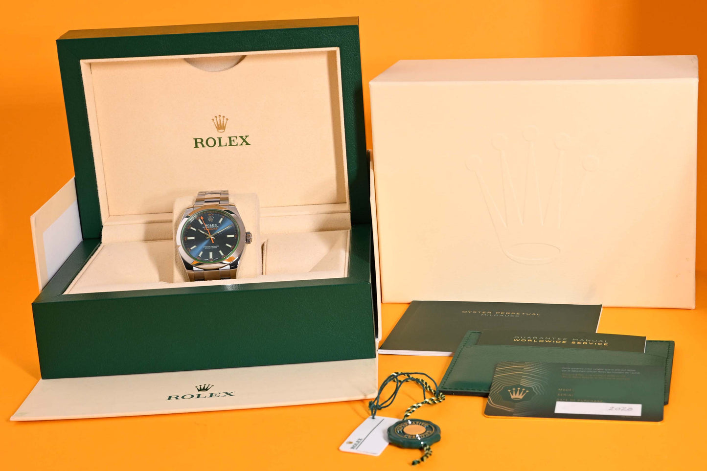 Rolex Milgauss 116400GV Blue Dial - Full Set - New Card 2020