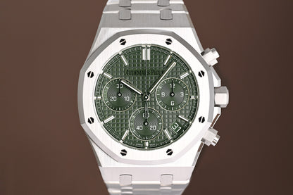 Audemars Piguet Royal Oak Chronograph 41mm - Full Set - Green Dial - NEW