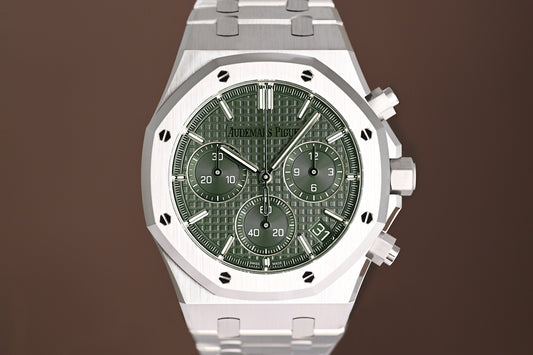 Audemars Piguet Royal Oak Chronograph 41mm - Full Set - Green Dial - NEW